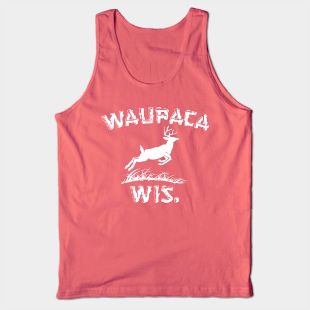 Waupaca Wisconsin Stranger Things Tank Top by MindsparkCreative